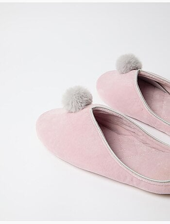 Pantofole con pompon, mo fashion