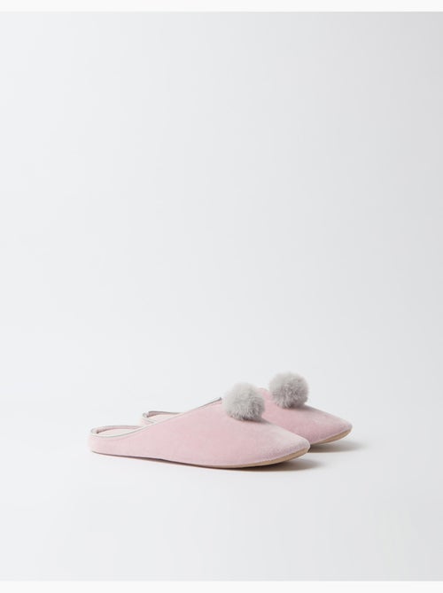 Pantofole con pompon, mo fashion - Kiabi