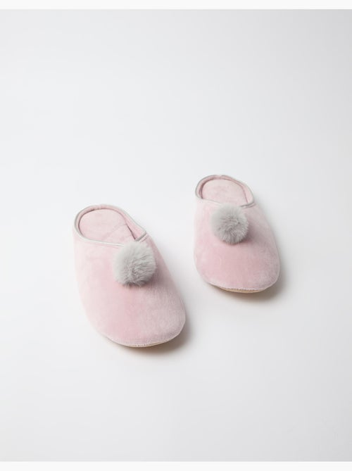 Pantofole con pompon, mo fashion - Kiabi