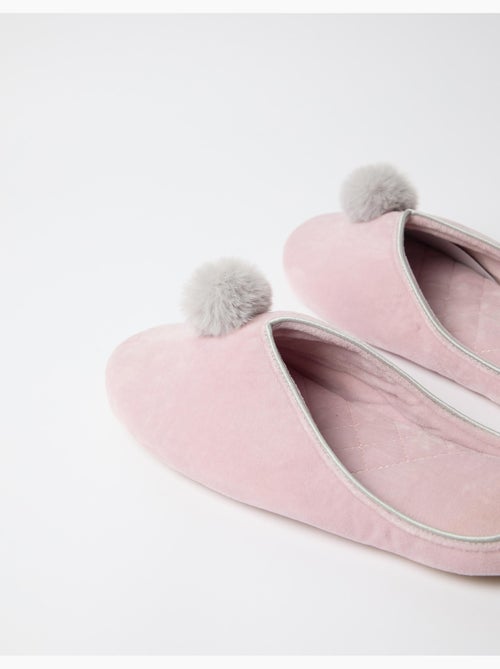 Pantofole con pompon, mo fashion - Kiabi