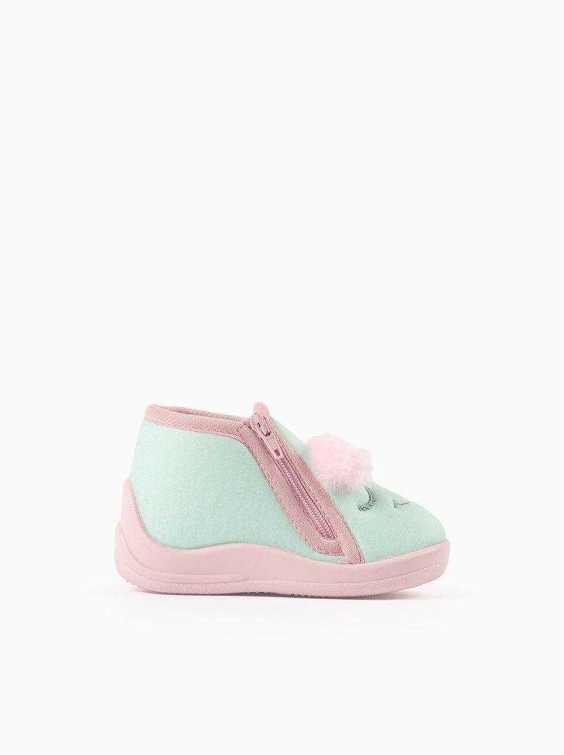 Pantofole con ricamo monsters of emotions Verde chiaro - Kiabi