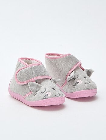 Pantofole con velcro e topolino animato