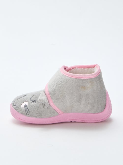 Pantofole con velcro e topolino animato - Kiabi