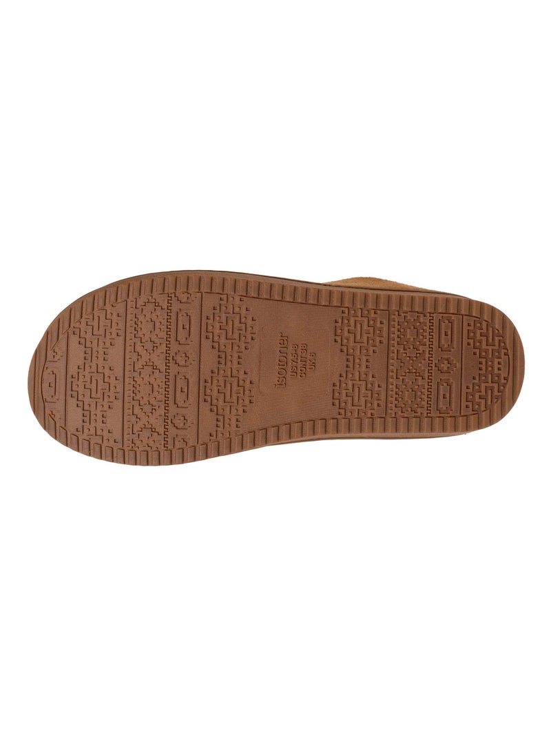 Pantofole  con zeppa di 3,5 cm, molto confortevole donna Isotoner Cammello - Kiabi