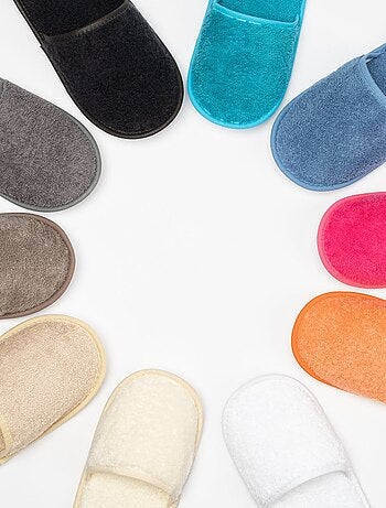 Pantofole da bagno in cotone spugna impermeabile unisex SPA