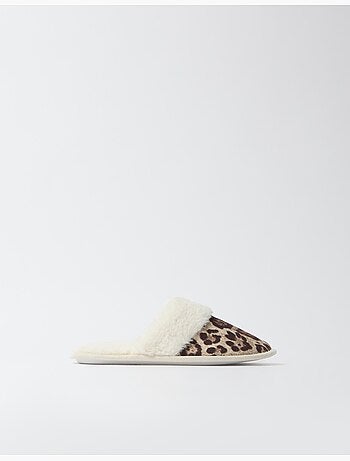 Pantofole da camera da letto con stampa animale, mo fashion