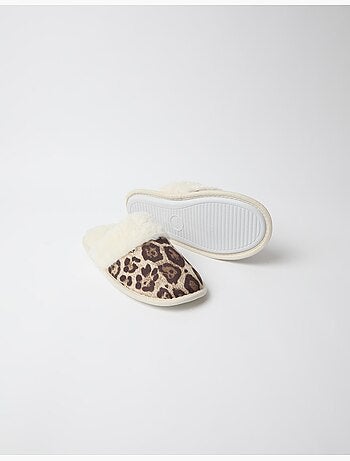 Pantofole da camera da letto con stampa animale, mo fashion
