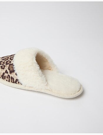 Pantofole da camera da letto con stampa animale, mo fashion