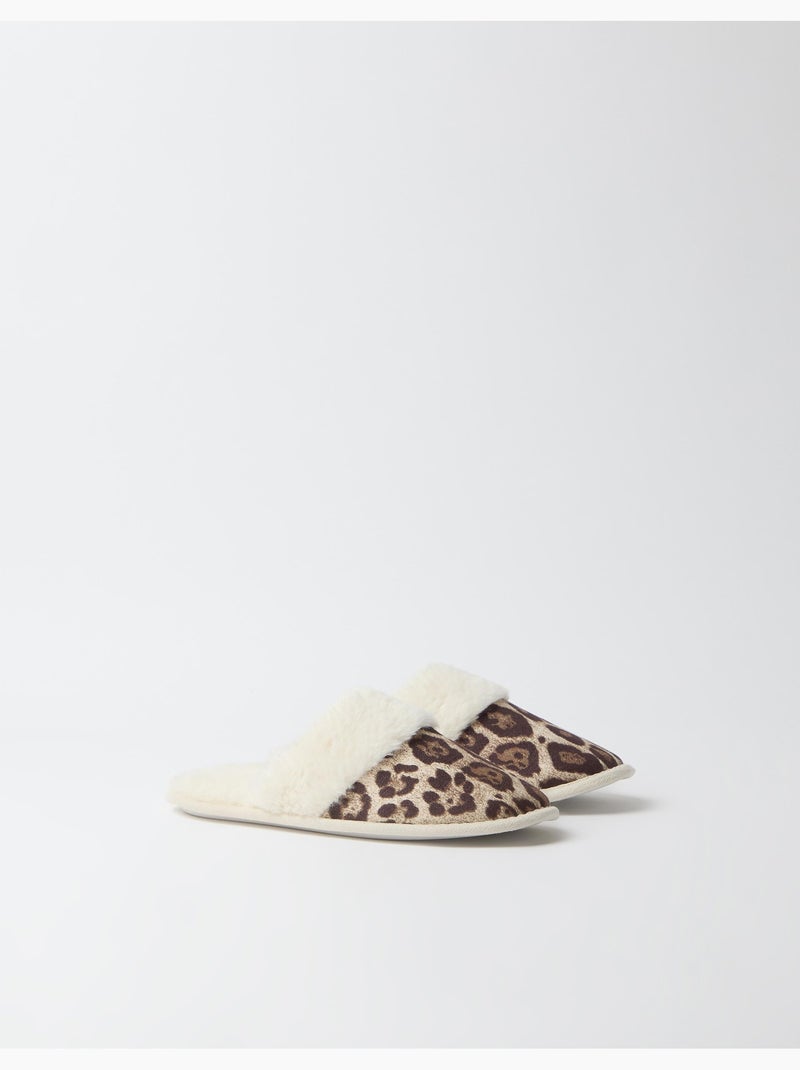 Pantofole da camera da letto con stampa animale, mo fashion Beige - Kiabi