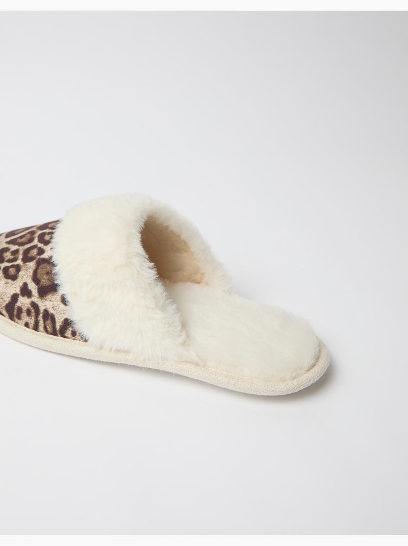 Pantofole da camera da letto con stampa animale, mo fashion Beige - Kiabi