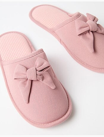 Pantofole da camera da letto di vichy, mo fashion