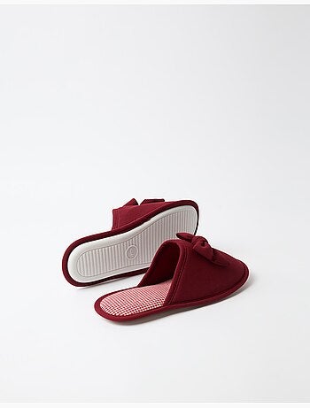 Pantofole da camera da letto di vichy, mo fashion