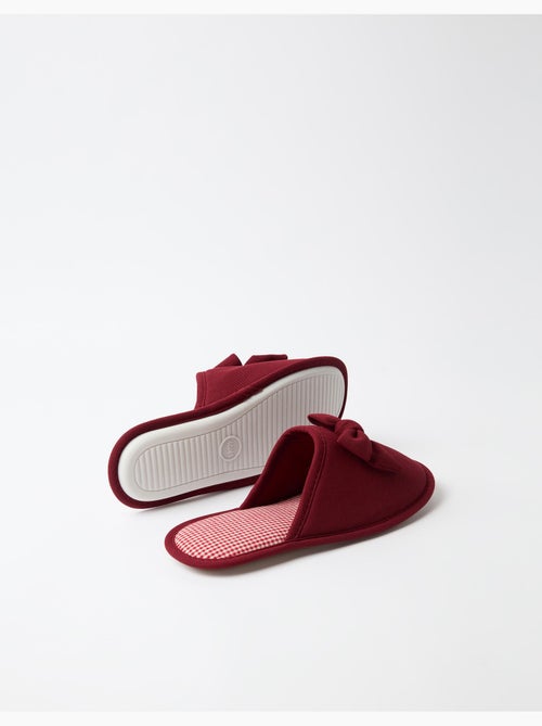 Pantofole da camera da letto di vichy, mo fashion - Kiabi