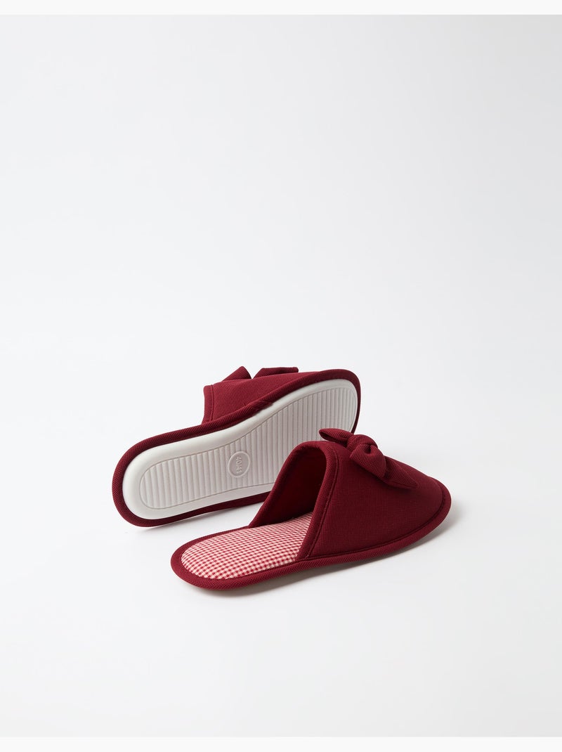 Pantofole da camera da letto di vichy, mo fashion Viola - Kiabi