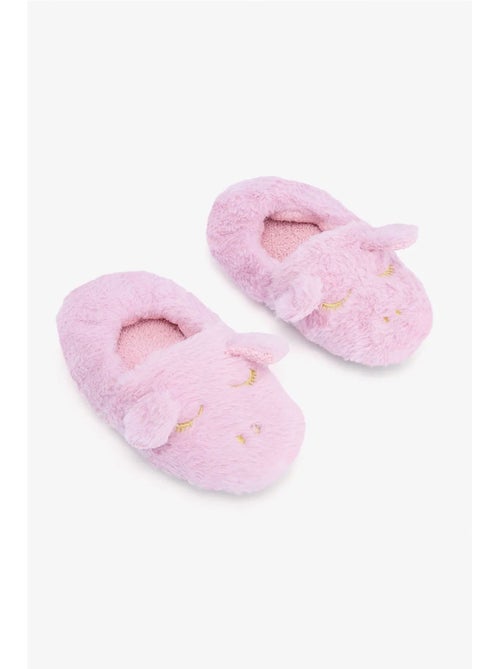 Pantofole da casa bambina con unicorno ricamato penti - Kiabi
