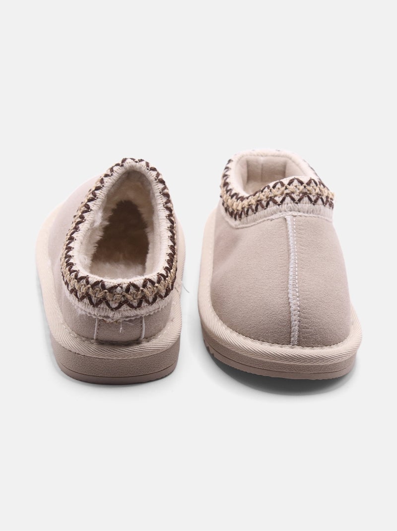 Pantofole da infilare Crema - Kiabi
