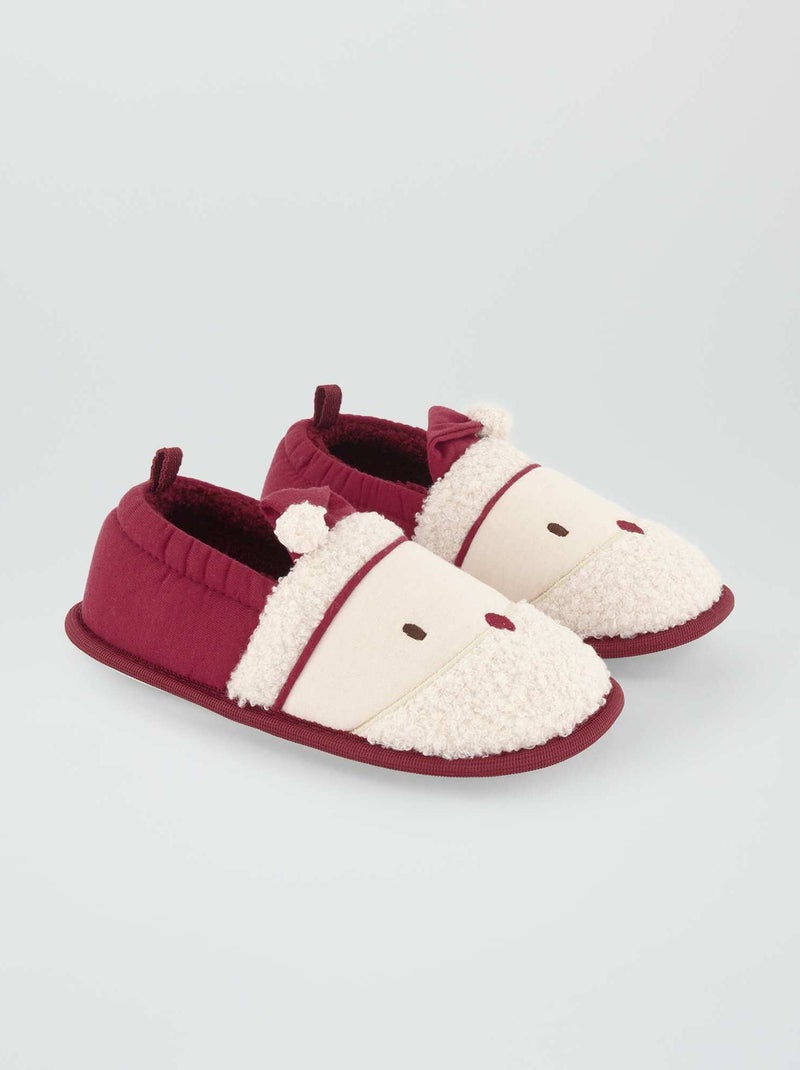 Pantofole di Natale ROSSO - Kiabi