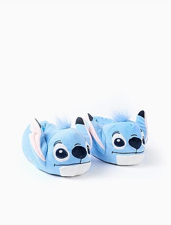 Pantofole di peluche con orecchie di Stitch in 3D