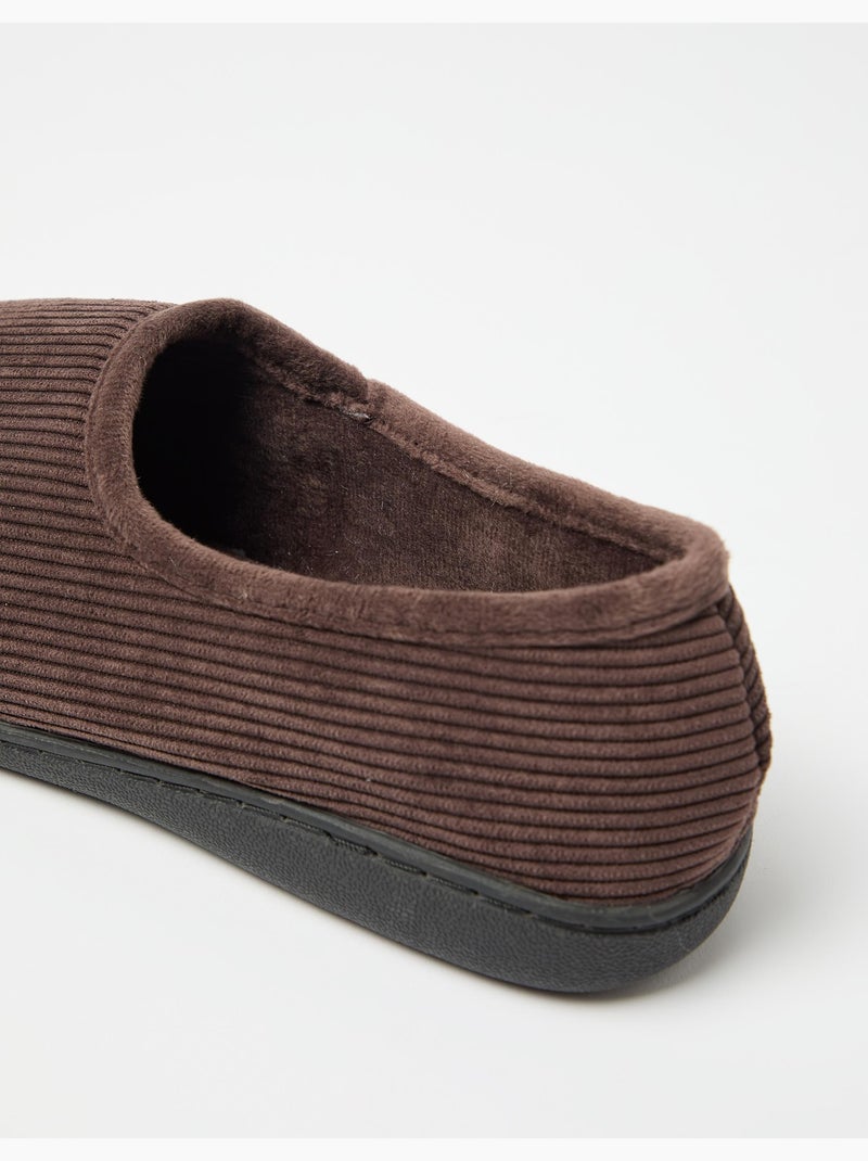 Pantofole di velluto a coste, MO Fashion Marrone - Kiabi