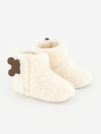 Un paio di pantofole \'Disney\' in tessuto effetto montone