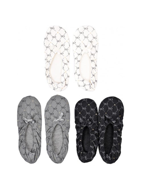 Pantofole Donna CXL BY LACROIX Confezione da 3 - Kiabi