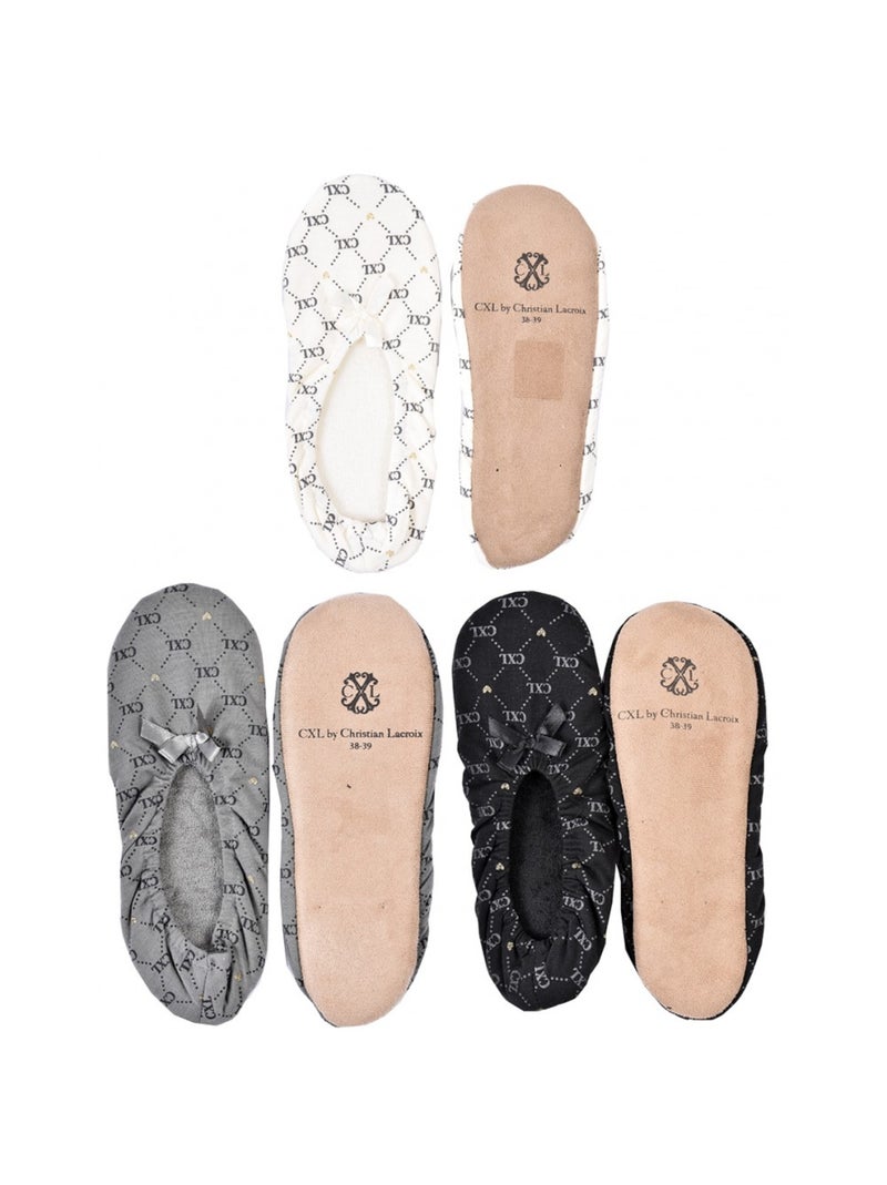 Pantofole Donna CXL BY LACROIX Confezione da 3 Multicolore - Kiabi