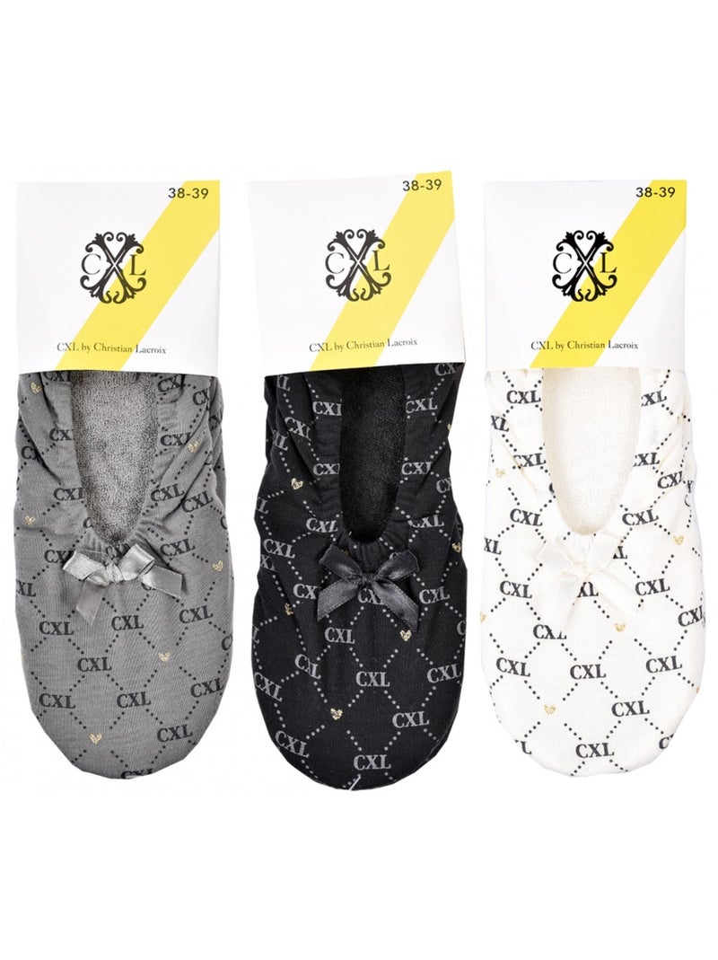 Pantofole Donna CXL BY LACROIX Confezione da 3 Multicolore - Kiabi