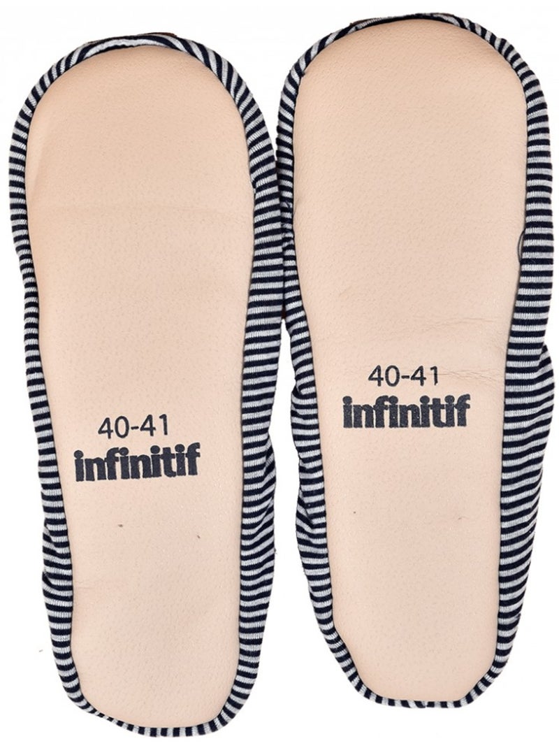 Pantofole donna INFINITIF Ballerine Blu marino - Kiabi