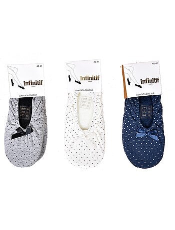 Pantofole donna INFINITIF Ballerine Confezione da 3