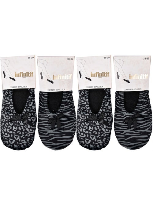 Pantofole Donna INFINITIF Comfort Confezione da 4 - Kiabi Pantofole Donna INFINITIF Comfort Confezione da 4 - Kiabi