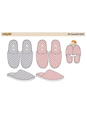 Pantofole Donna INFINITIF Confezione da 2