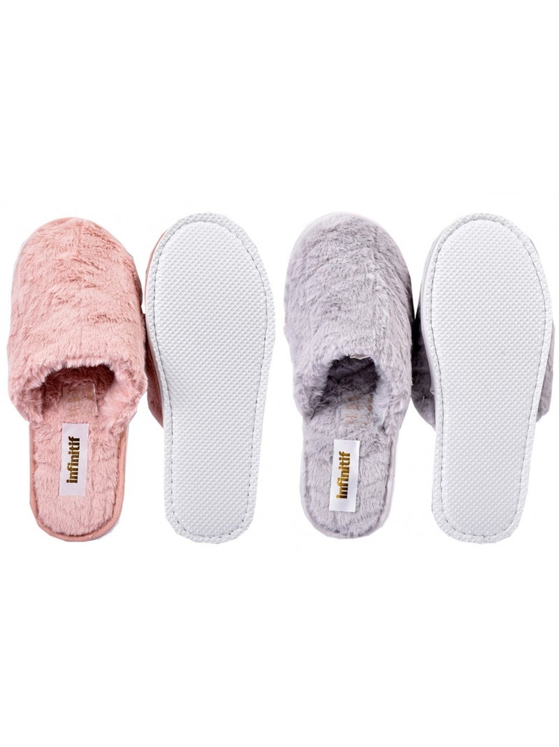 Pantofole Donna INFINITIF Confezione da 2 Multicolore - Kiabi