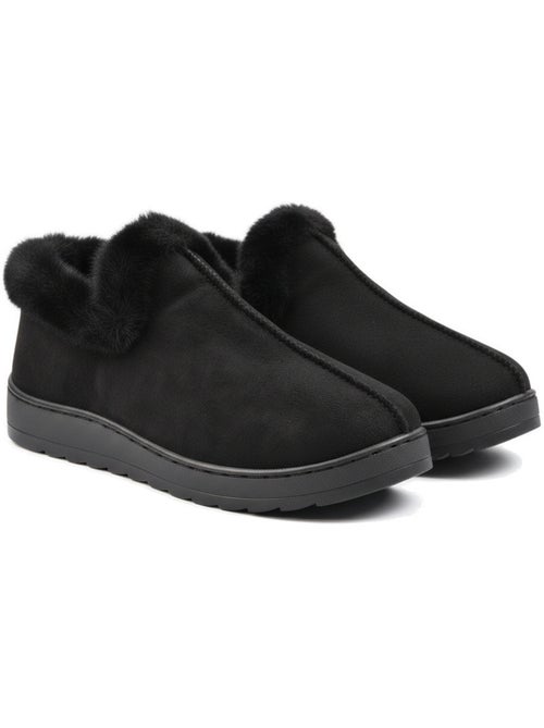 Pantofole donna invernali scandinave ozabi, montanti caviglia, suola dentellata - Kiabi Pantofole donna invernali scandinave ozabi, montanti caviglia, suola dentellata - Kiabi