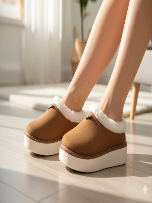 Pantofole Donna Inverno Mule Stile Scandinavo ND10882 - Kiabi