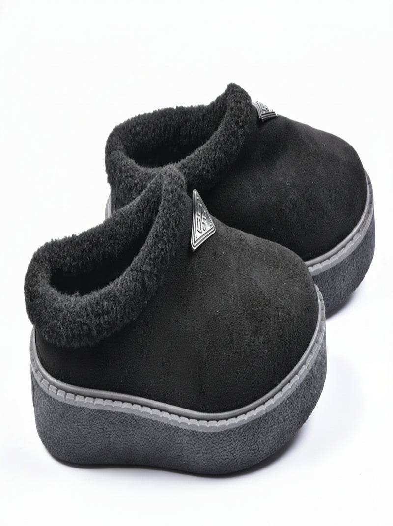 Pantofole Donna Inverno Mule Stile Scandinavo ND10882 Nero - Kiabi