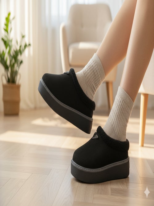 Pantofole Donna Inverno Mule Stile Scandinavo ND10882 - Kiabi