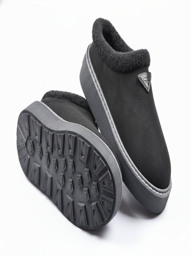 Pantofole Donna Inverno Mule Stile Scandinavo ND10882 Nero - Kiabi