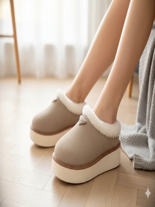 Pantofole Donna Inverno Mule Stile Scandinavo ND10882 - Kiabi