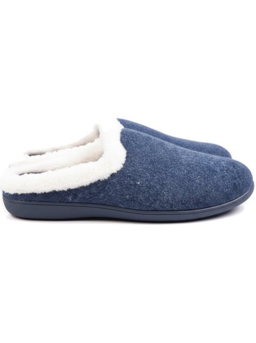 Pantofole donna inverno ozabi, feltro tinta unita sfumato, collo ecopelliccia - Kiabi Pantofole donna inverno ozabi, feltro tinta unita sfumato, collo ecopelliccia - Kiabi