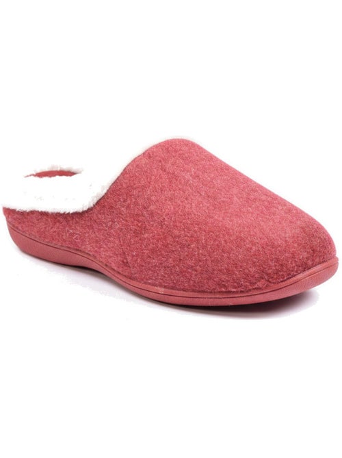 Pantofole donna inverno ozabi, feltro tinta unita sfumato, collo ecopelliccia - Kiabi Pantofole donna inverno ozabi, feltro tinta unita sfumato, collo ecopelliccia - Kiabi