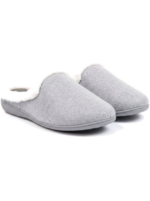 Pantofole donna inverno ozabi, feltro tinta unita sfumato, collo ecopelliccia - Kiabi Pantofole donna inverno ozabi, feltro tinta unita sfumato, collo ecopelliccia - Kiabi