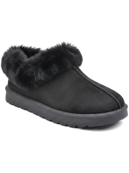 Pantofole donna inverno scandinavo ozabi, suola zigrinata interno esterno - Kiabi Pantofole donna inverno scandinavo ozabi, suola zigrinata interno esterno - Kiabi
