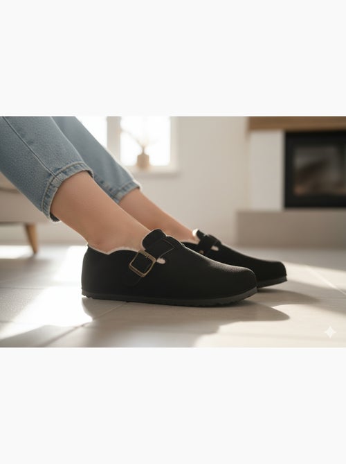 Pantofole Donna Inverno Zoccoli da Interno Foderati MD8845 - Kiabi