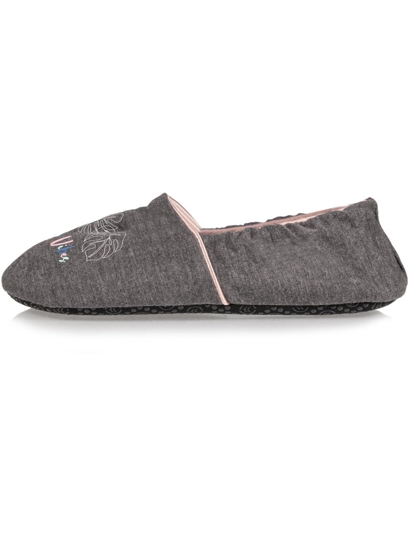 Pantofole   donna Isotoner Grigio melangiato - Kiabi