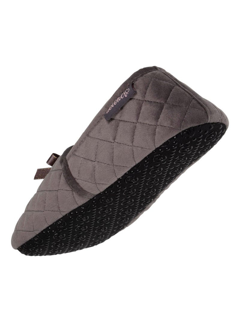 Pantofole   donna Isotoner Grigio scuro - Kiabi