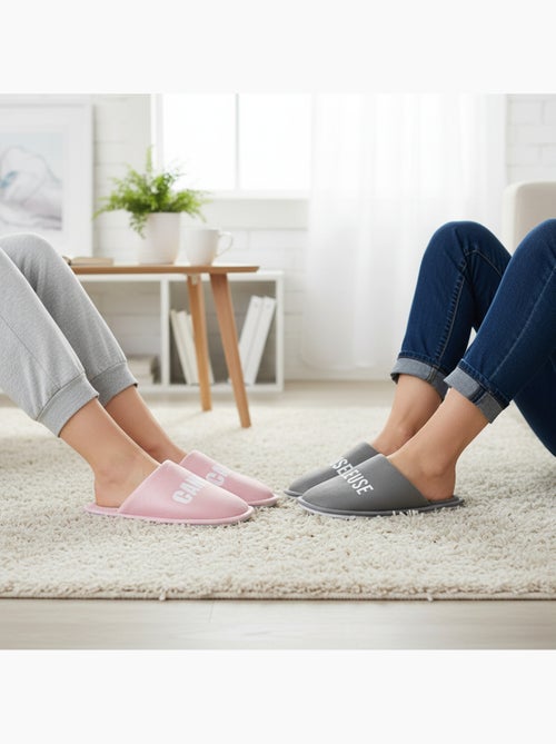 Pantofole Donna Lurex Glitter Confezione da 2 Paia - Kiabi