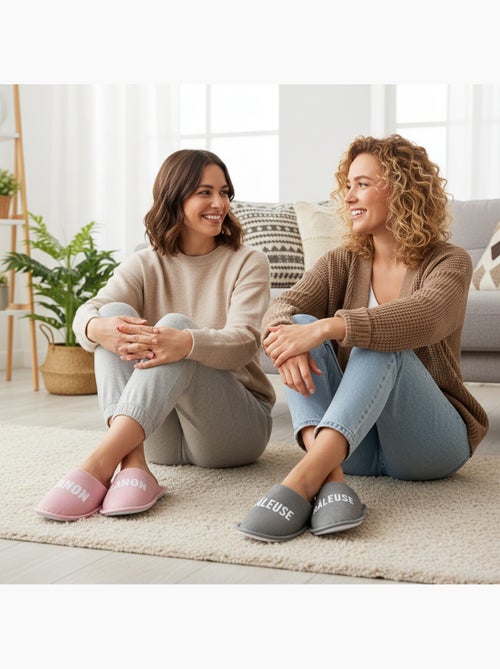 Pantofole Donna Lurex Glitter Confezione da 2 Paia - Kiabi