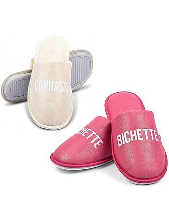 Pantofole Donna Lurex Glitter Confezione da 2 Paia