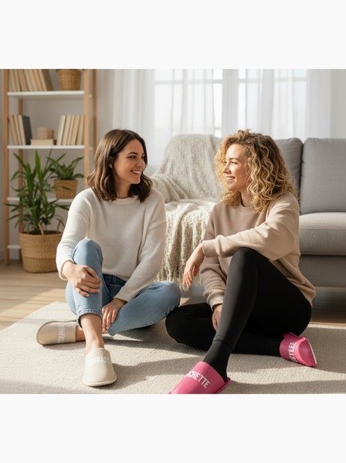 Pantofole Donna Lurex Glitter Confezione da 2 Paia - Kiabi