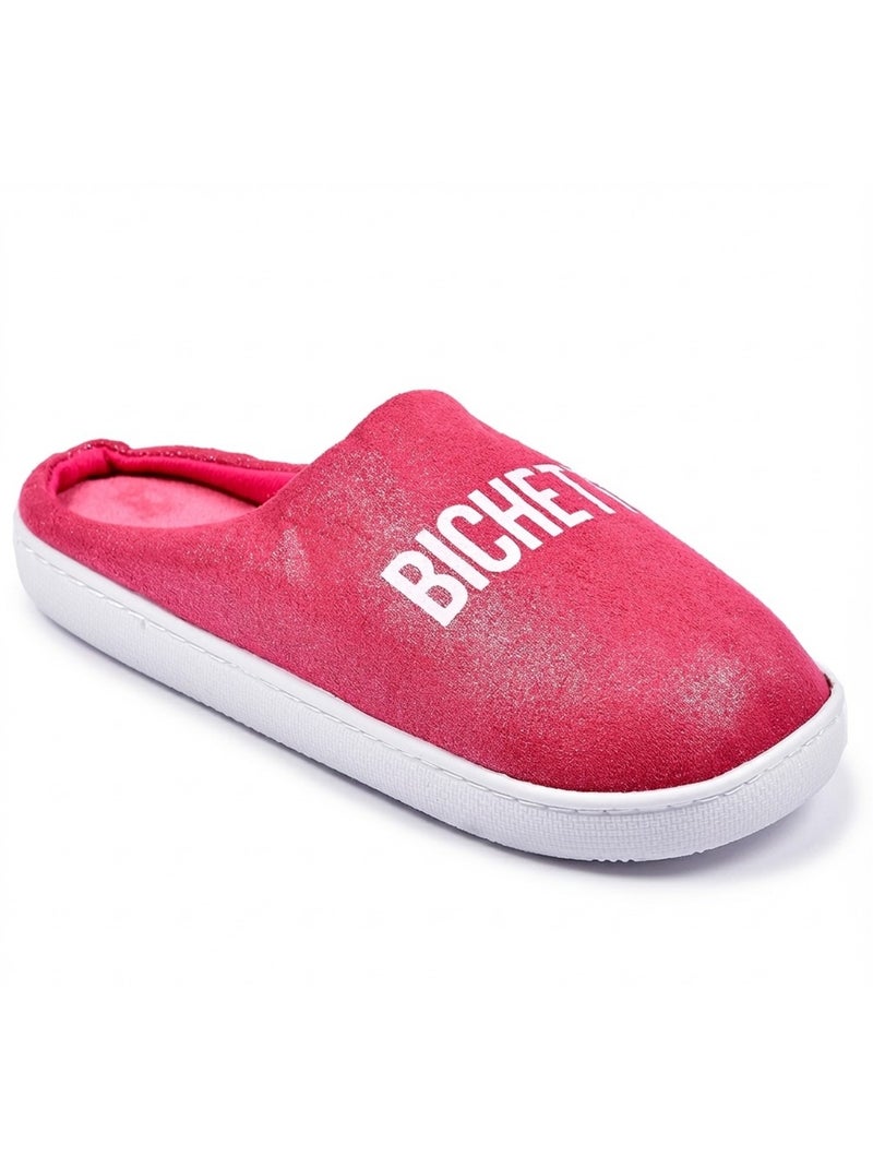 Pantofole Donna Lurex Glitter Lampone - Kiabi